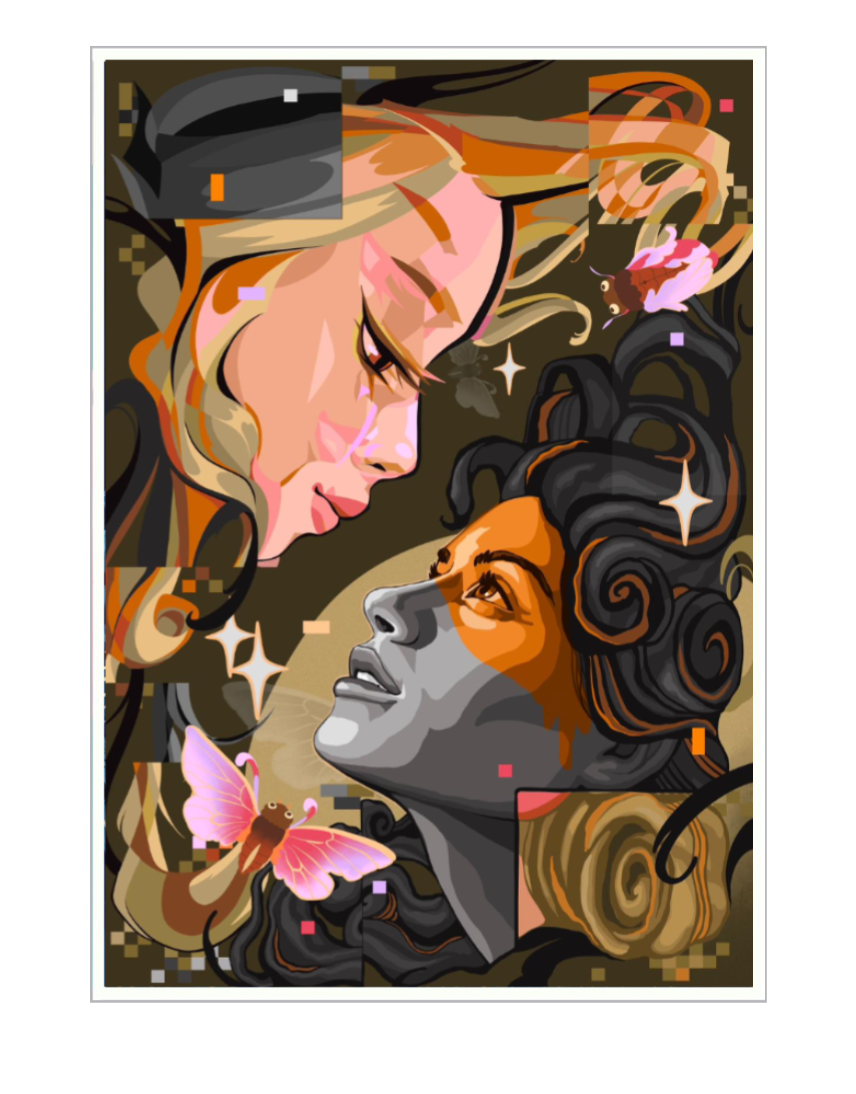 Waris & Stine Hvid Plakat
