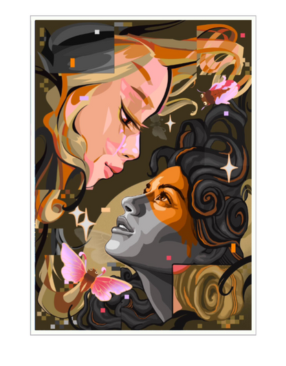 Waris & Stine Hvid Plakat