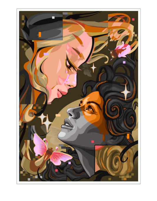 Waris & Stine Hvid Plakat