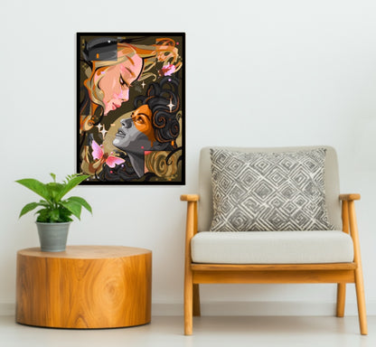 Waris & Stine Hvid Plakat